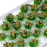 Maxbell Bushy Cluster Grass Tufts Miniature Static Scenery Model Railway DIY Decors 32 strains hay green