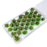 Maxbell Bushy Cluster Grass Tufts Miniature Static Scenery Model Railway DIY Decors 32 strains hay green