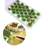 Maxbell Bushy Cluster Grass Tufts Miniature Static Scenery Model Railway DIY Decors 32 strains hay green