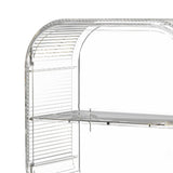 Maxbell Acrylic Display Case with Door Shelves Multi Tier for Figures Model Toy Shop 2 Layer Clear