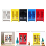Maxbell Mini 1/12 Dollhouse Refrigerator Freezer Wooden Furniture for Kids Children White