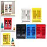 Maxbell Mini 1/12 Dollhouse Refrigerator Freezer Wooden Furniture for Kids Children White