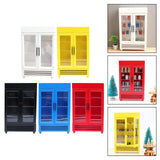 Maxbell Mini 1/12 Dollhouse Refrigerator Freezer Wooden Furniture for Kids Children White