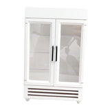 Maxbell Mini 1/12 Dollhouse Refrigerator Freezer Wooden Furniture for Kids Children White