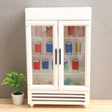 Maxbell Mini 1/12 Dollhouse Refrigerator Freezer Wooden Furniture for Kids Children White