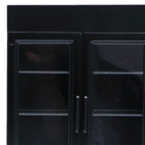 Maxbell Mini 1/12 Dollhouse Refrigerator Freezer Wooden Furniture for Kids Children Black