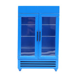 Maxbell Mini 1/12 Dollhouse Refrigerator Freezer Wooden Furniture for Kids Children Blue
