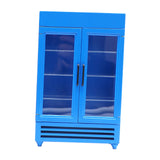 Maxbell Mini 1/12 Dollhouse Refrigerator Freezer Wooden Furniture for Kids Children Blue