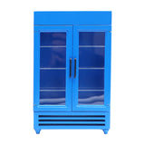 Maxbell Mini 1/12 Dollhouse Refrigerator Freezer Wooden Furniture for Kids Children Blue