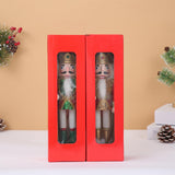 Maxbell Handmade Nutcracker Figures Nutcracker Ornament for Shelf Cabinet Decoration