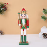 Maxbell Handmade Nutcracker Figures Nutcracker Ornament for Shelf Cabinet Decoration