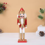 Maxbell Handmade Nutcracker Figures Nutcracker Ornament for Shelf Cabinet Decoration