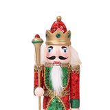 Maxbell Handmade Nutcracker Figures Nutcracker Ornament for Shelf Cabinet Decoration
