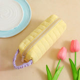 Maxbell Portable Zipper Pencil Case Stationery Organizer for Children Gifts Yellow