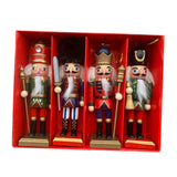 Maxbell Mini Nutcracker Soldier Figurine Traditional Kids Puppet Christmas