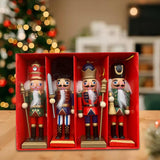 Maxbell Mini Nutcracker Soldier Figurine Traditional Kids Puppet Christmas