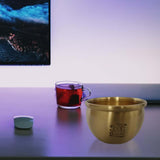 Maxbell Brass Fengshui Bowl Feng Shui Handcarved Wealth Luck Bai Fu for Good Luck Treasure Bowl