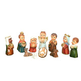 Maxbell 11Pcs Nativity Scene Manger Figurines Set Christmas Ornaments for Office