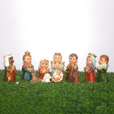 Maxbell 11Pcs Nativity Scene Manger Figurines Set Christmas Ornaments for Office