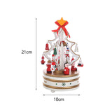 Maxbell Creative Christmas Music Box Rotatable Carousel Toy Decor Holiday Home