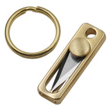 Maxbell Brass Mini Knife with Keychain Hole Package Opener Knife Key Chain Pendant
