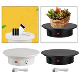 Maxbell 360 Degree Rotating Display Stand Display Table for Photography Live Video White
