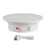 Maxbell 360 Degree Rotating Display Stand Display Table for Photography Live Video White