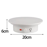 Maxbell 360 Degree Rotating Display Stand Display Table for Photography Live Video White