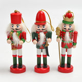 Maxbell 3Pcs Wooden Nutcracker Puppet Party Favors Gift for festival Door