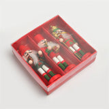 Maxbell 3Pcs Wooden Nutcracker Puppet Party Favors Gift for festival Door
