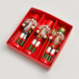 Maxbell 3Pcs Wooden Nutcracker Puppet Party Favors Gift for festival Door