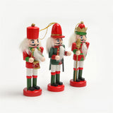 Maxbell 3Pcs Wooden Nutcracker Puppet Party Favors Gift for festival Door