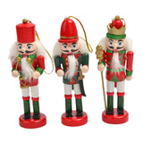 Maxbell 3Pcs Wooden Nutcracker Puppet Party Favors Gift for festival Door