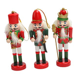 Maxbell 3Pcs Wooden Nutcracker Puppet Party Favors Gift for festival Door