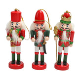Maxbell 3Pcs Wooden Nutcracker Puppet Party Favors Gift for festival Door