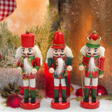 Maxbell 3Pcs Wooden Nutcracker Puppet Party Favors Gift for festival Door