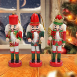 Maxbell 3Pcs Wooden Nutcracker Puppet Party Favors Gift for festival Door