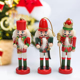 Maxbell 3Pcs Wooden Nutcracker Puppet Party Favors Gift for festival Door