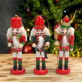 Maxbell 3Pcs Wooden Nutcracker Puppet Party Favors Gift for festival Door