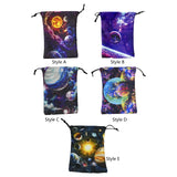 Maxbell Drawstring Bag Jewelry Holder Tarot Card Pouch for Travel Packaging Party Style A