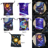 Maxbell Drawstring Bag Jewelry Holder Tarot Card Pouch for Travel Packaging Party Style A