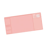 Maxbell Desk pads protector Desk Writing Pad Mouse Pad for Keyboard Desk Pink