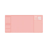 Maxbell Desk pads protector Desk Writing Pad Mouse Pad for Keyboard Desk Pink