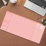 Maxbell Desk pads protector Desk Writing Pad Mouse Pad for Keyboard Desk Pink
