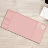 Maxbell Desk pads protector Desk Writing Pad Mouse Pad for Keyboard Desk Pink