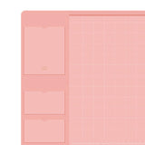 Maxbell Desk pads protector Desk Writing Pad Mouse Pad for Keyboard Desk Pink