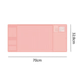 Maxbell Desk pads protector Desk Writing Pad Mouse Pad for Keyboard Desk Pink