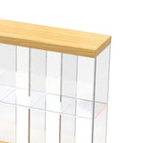 Maxbell Acrylic Display Case Display Stand 2 Tier for Dolls Action Figure Toys