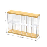 Maxbell Acrylic Display Case Display Stand 2 Tier for Dolls Action Figure Toys