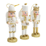 Maxbell 3x Christmas Nutcracker Figures Set for Shelves and Tables Party Gifts